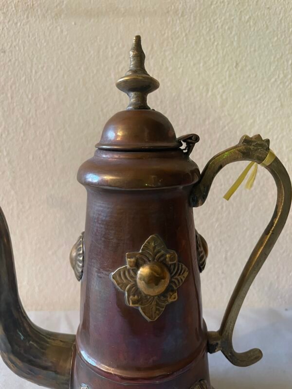 Bricco Orientale in Rame e Ottone Decorato - Image 4