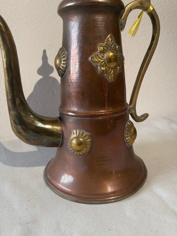 Bricco Orientale in Rame e Ottone Decorato - Image 3