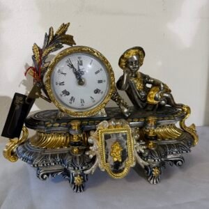 Orologio da Tavolo "Opulenza Bicolore"