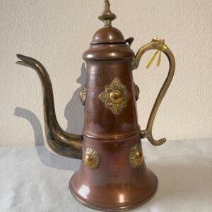 Bricco Orientale in Rame e Ottone Decorato