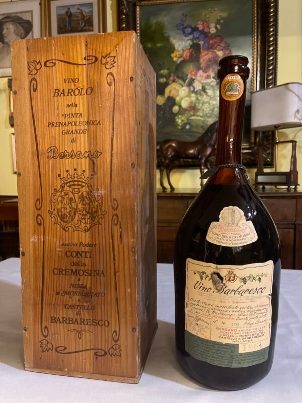 Bottiglia di Vino Barbaresco d'Epoca con Cassa Originale - Image 5
