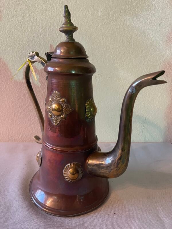 Bricco Orientale in Rame e Ottone Decorato - Image 5
