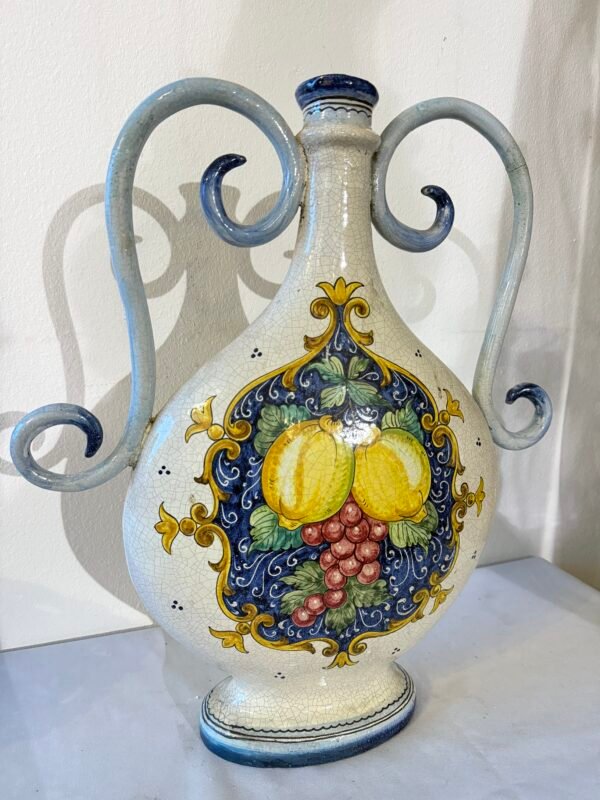 Vaso Vintage in Ceramica con Decoro Geometrico - Image 2