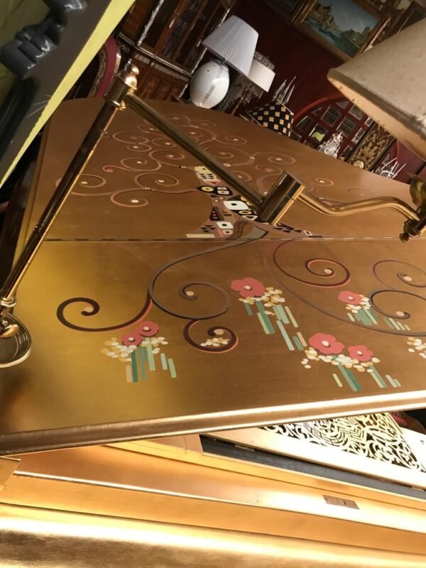 Pianoforte Verticale Antico con Ricchi Intarsi Art Nouveau - Image 5