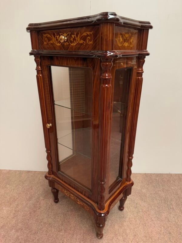 Credenza Alta con Intarsi e Finitura Lucida - Image 5