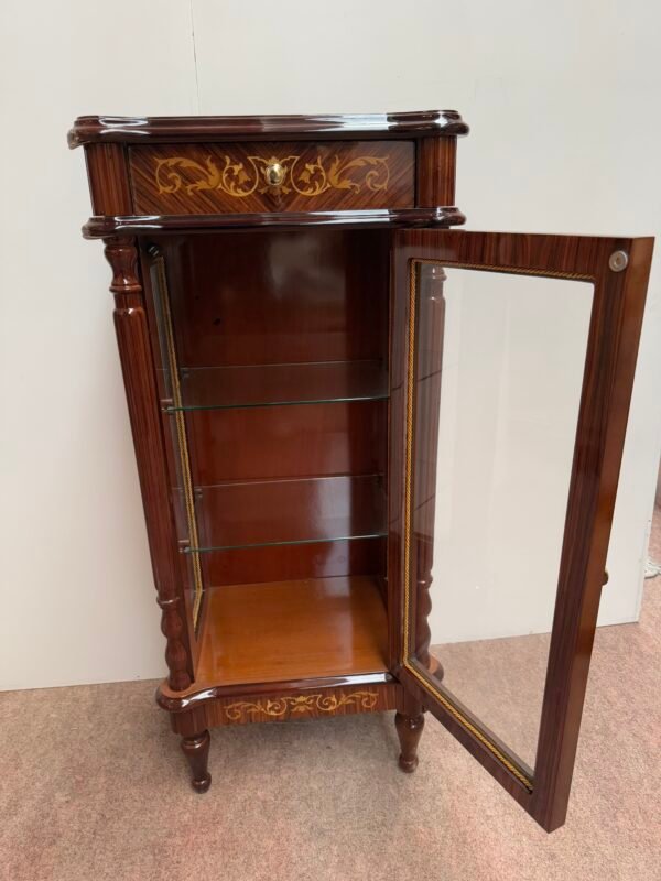 Credenza Alta con Intarsi e Finitura Lucida - Image 4