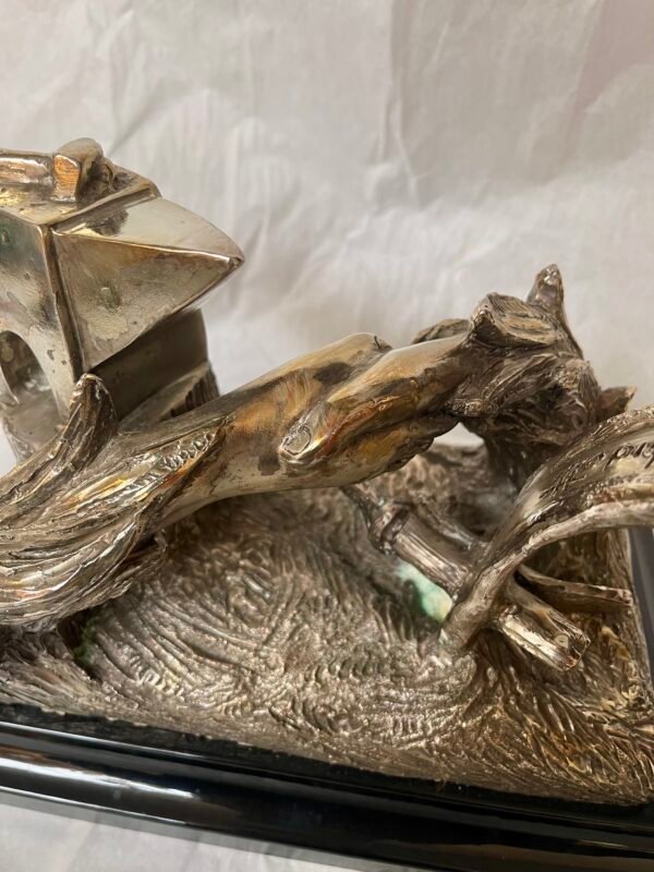 Scultura in Bronzo su Base in Marmo – “La Stretta di Mano” di G. Ruggeri - Image 5