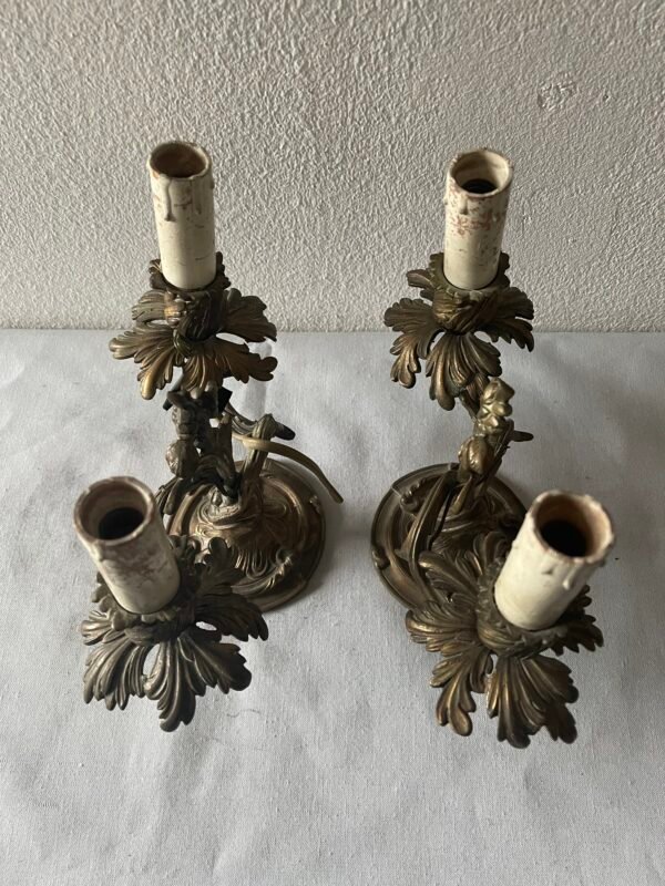 Coppia di Candelabri "Fogliami Barocchi" - Image 5
