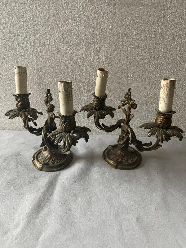 Coppia di Candelabri "Fogliami Barocchi" - Image 2