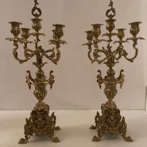 "Reali d’Ottone" – Coppia di candelabri a 5 fiamme in stile Luigi XV