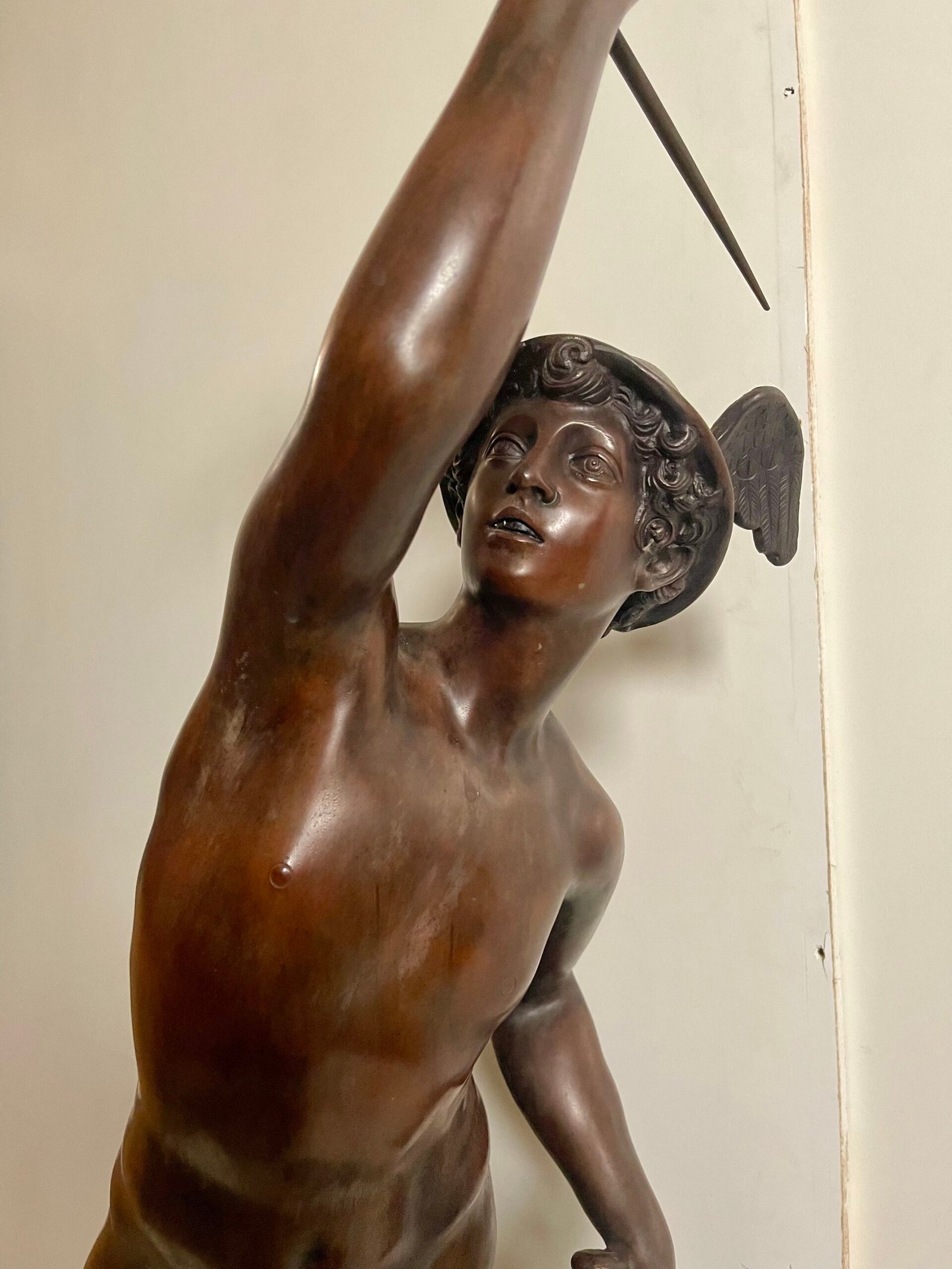 Scultura in Bronzo di Mercurio (Ermes) - Arte Classica Dinamica - Image 3