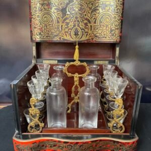 Cave à Liqueur Napoleon III con Intarsio Boulle in Legni Pregiati – Francia, fine XIX secolo