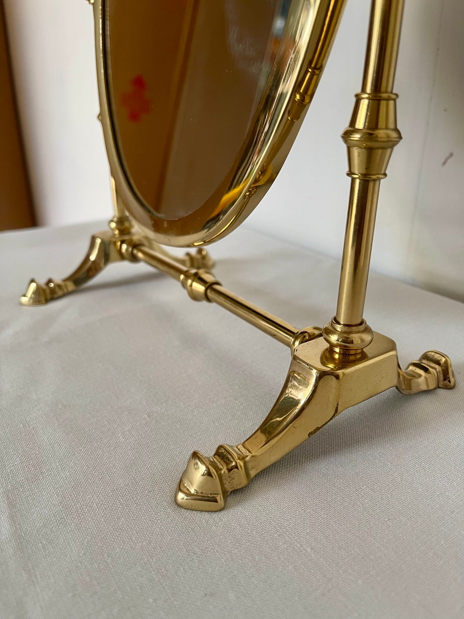 Specchio da tavolo regolabile in ottone - Image 3