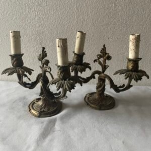 Coppia di Candelabri "Fogliami Barocchi"