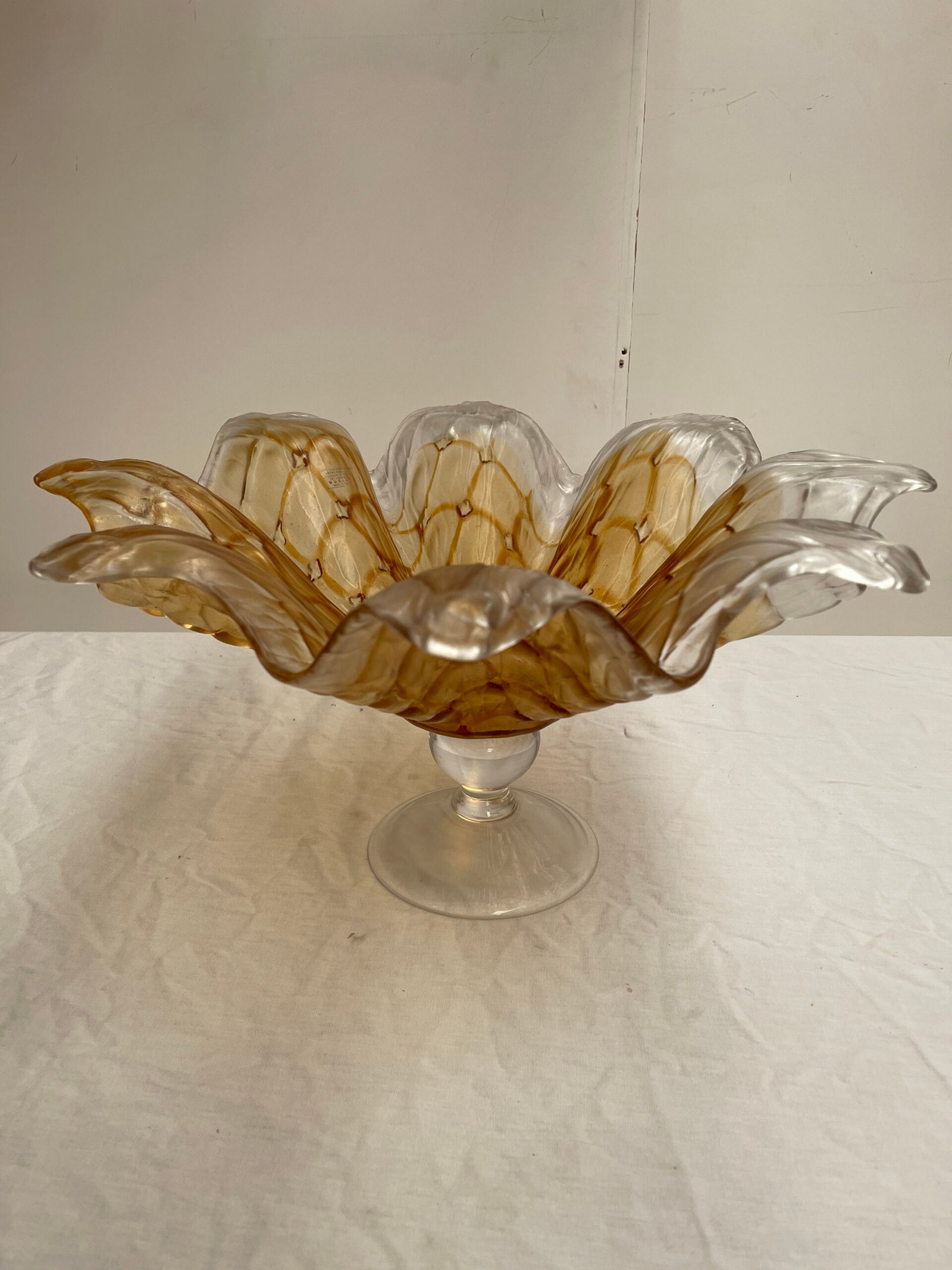 Centrotavola in vetro soffiato di Murano