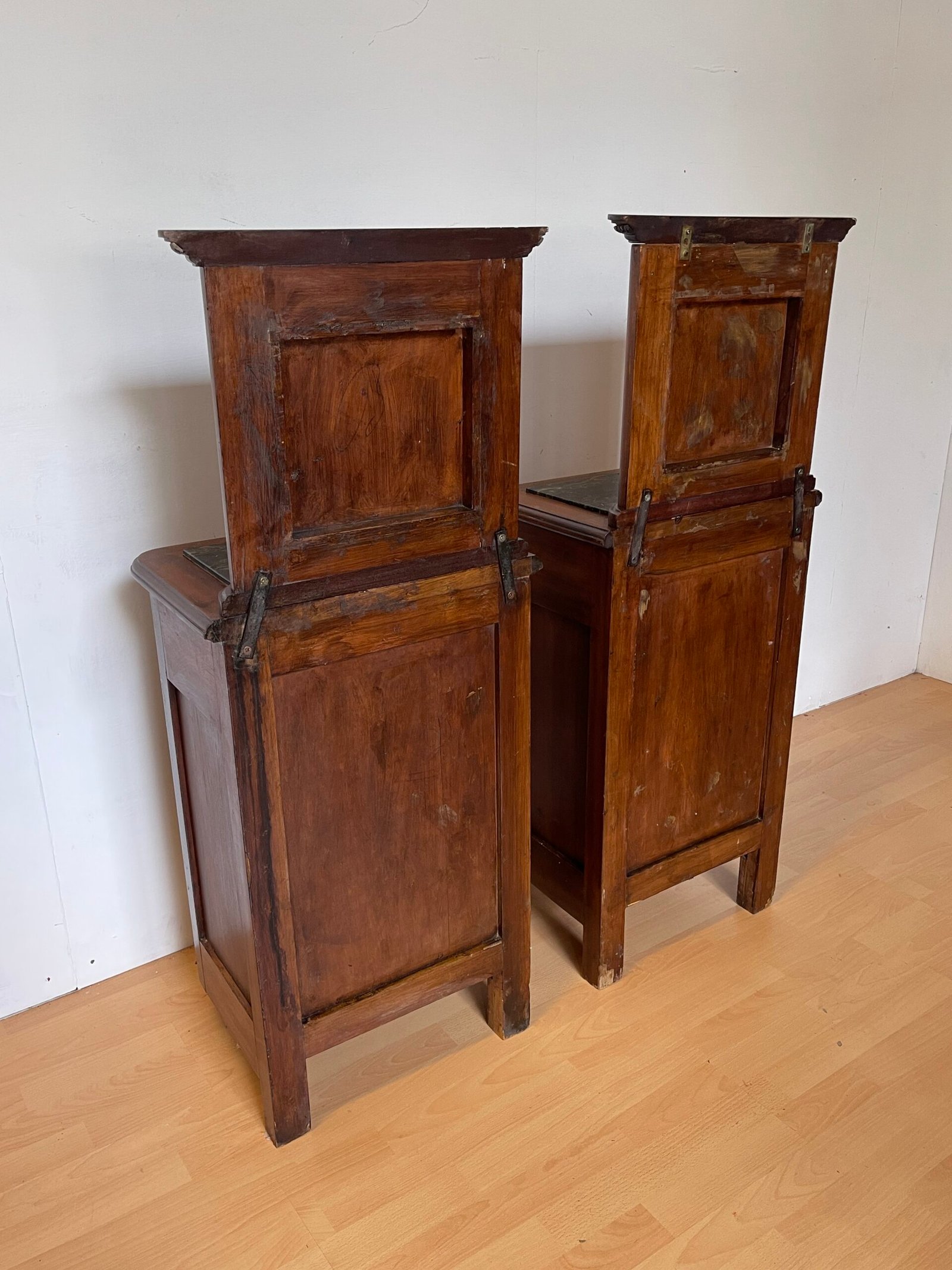 Coppia di comodini italiani in stile impero, anni '50 - Image 7