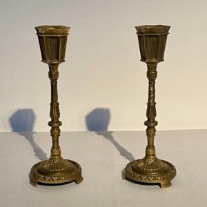 Coppia di Candelieri in Ottone – Stile Neoclassico