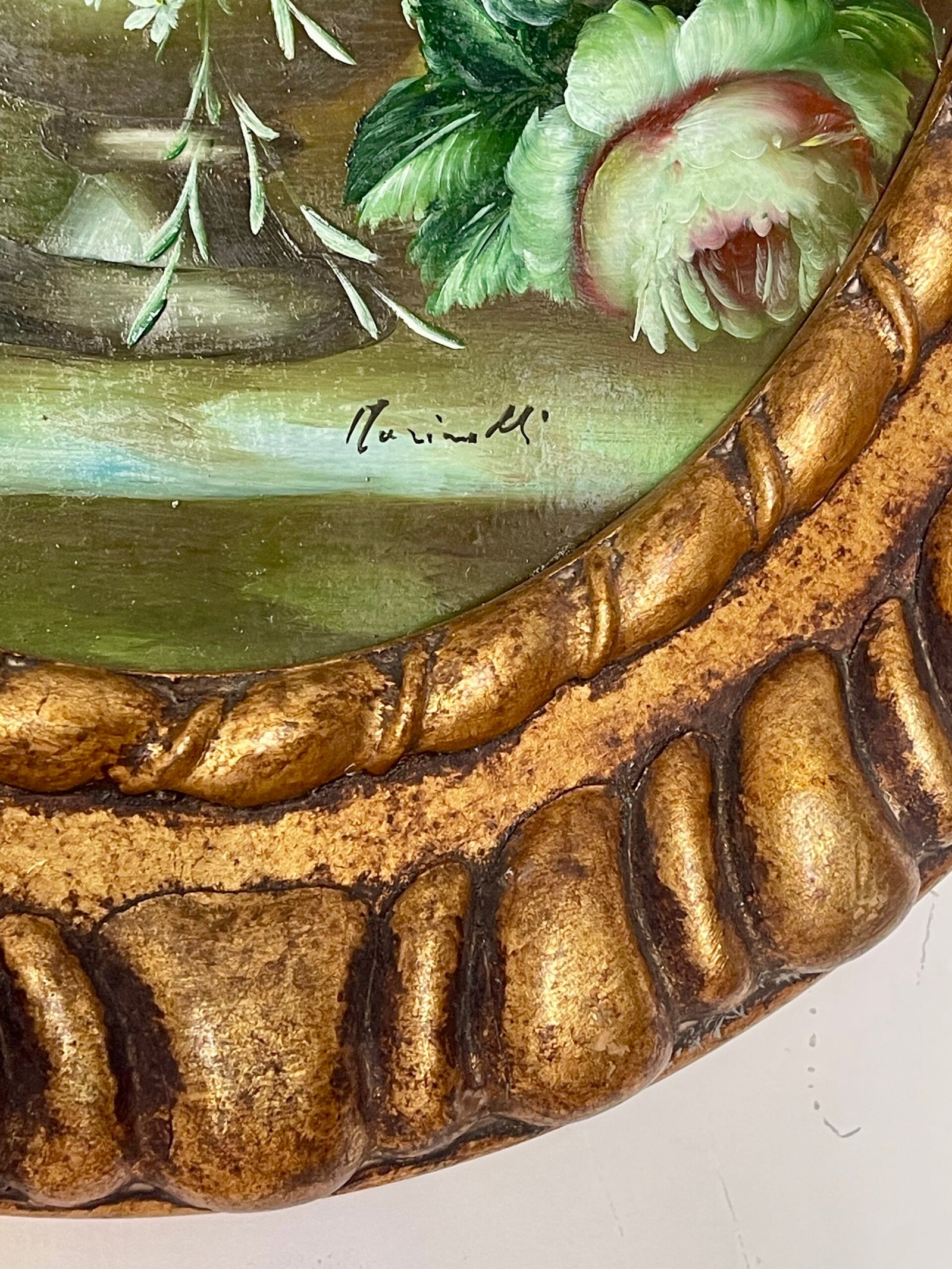 Dipinto ad Olio su Tavola di Fiori Still Life di Nanielli - Image 5