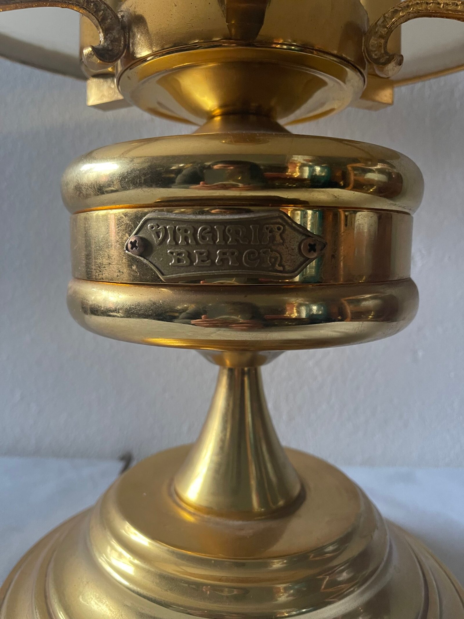 Lampada da Tavolo "Banker" in Ottone e Vetro Opalino - Image 3