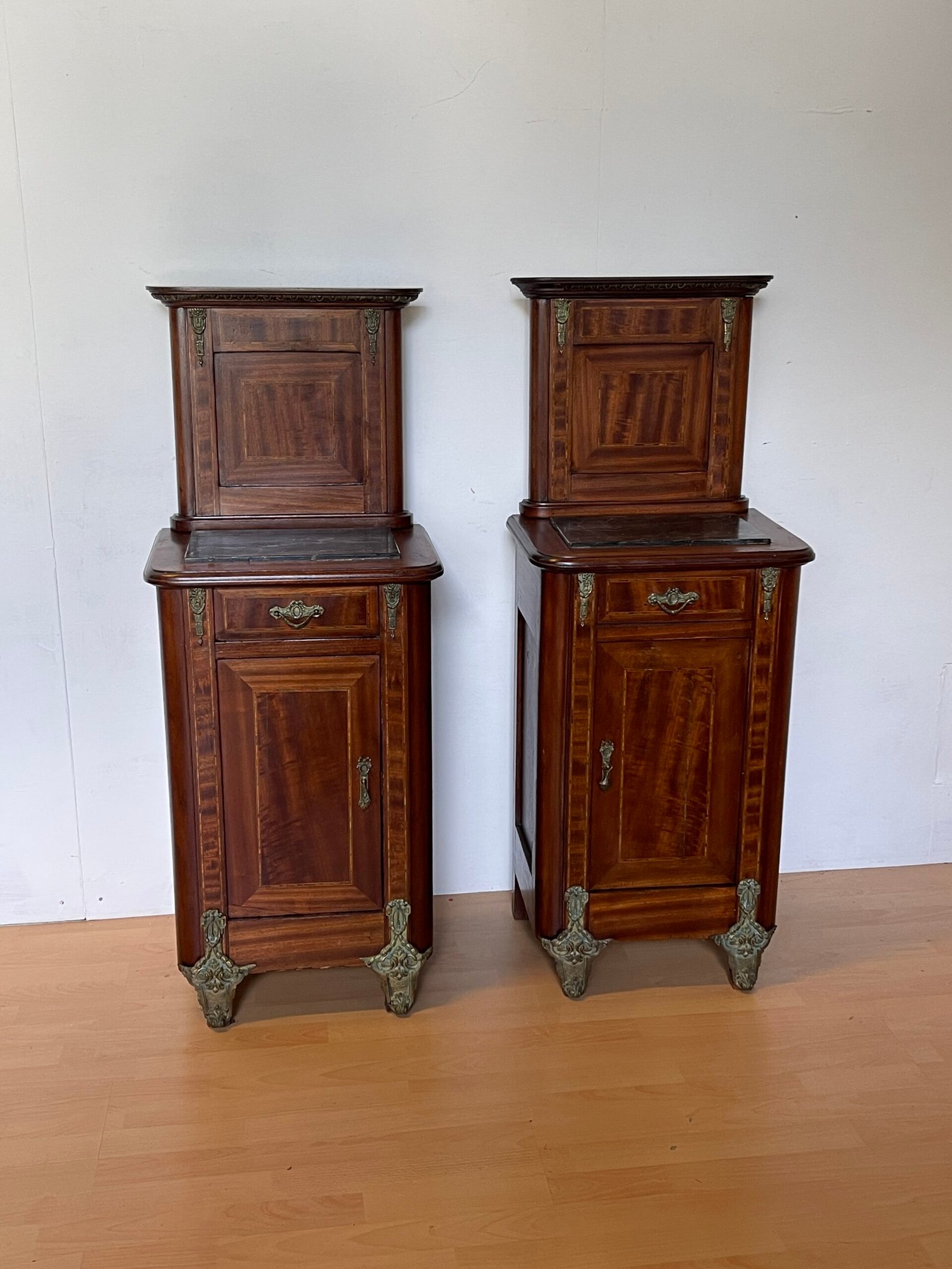 Coppia di comodini italiani in stile impero, anni '50 - Image 3