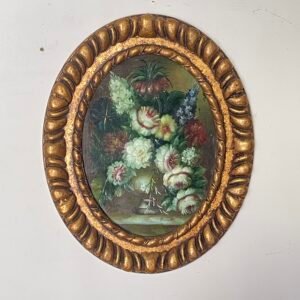 Dipinto ad Olio su Tavola di Fiori Still Life di Nanielli