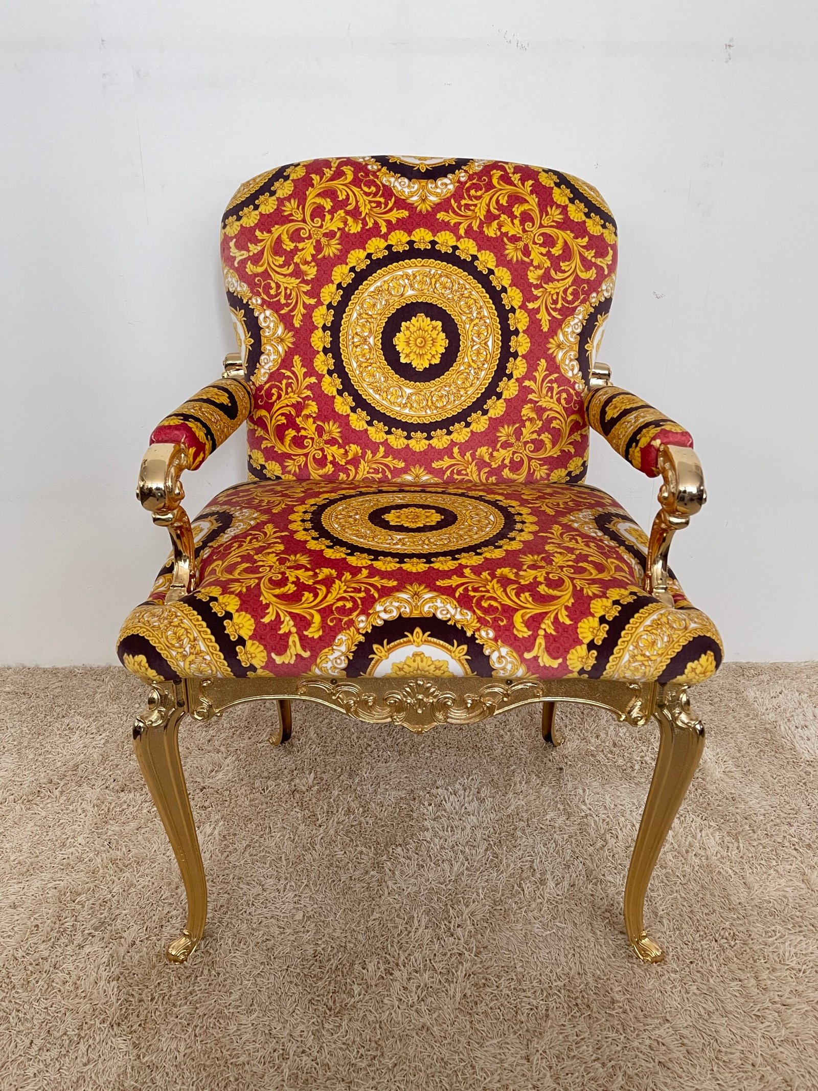 Sedia Barocca "Regina d’Oro" in Bronzo - Image 2