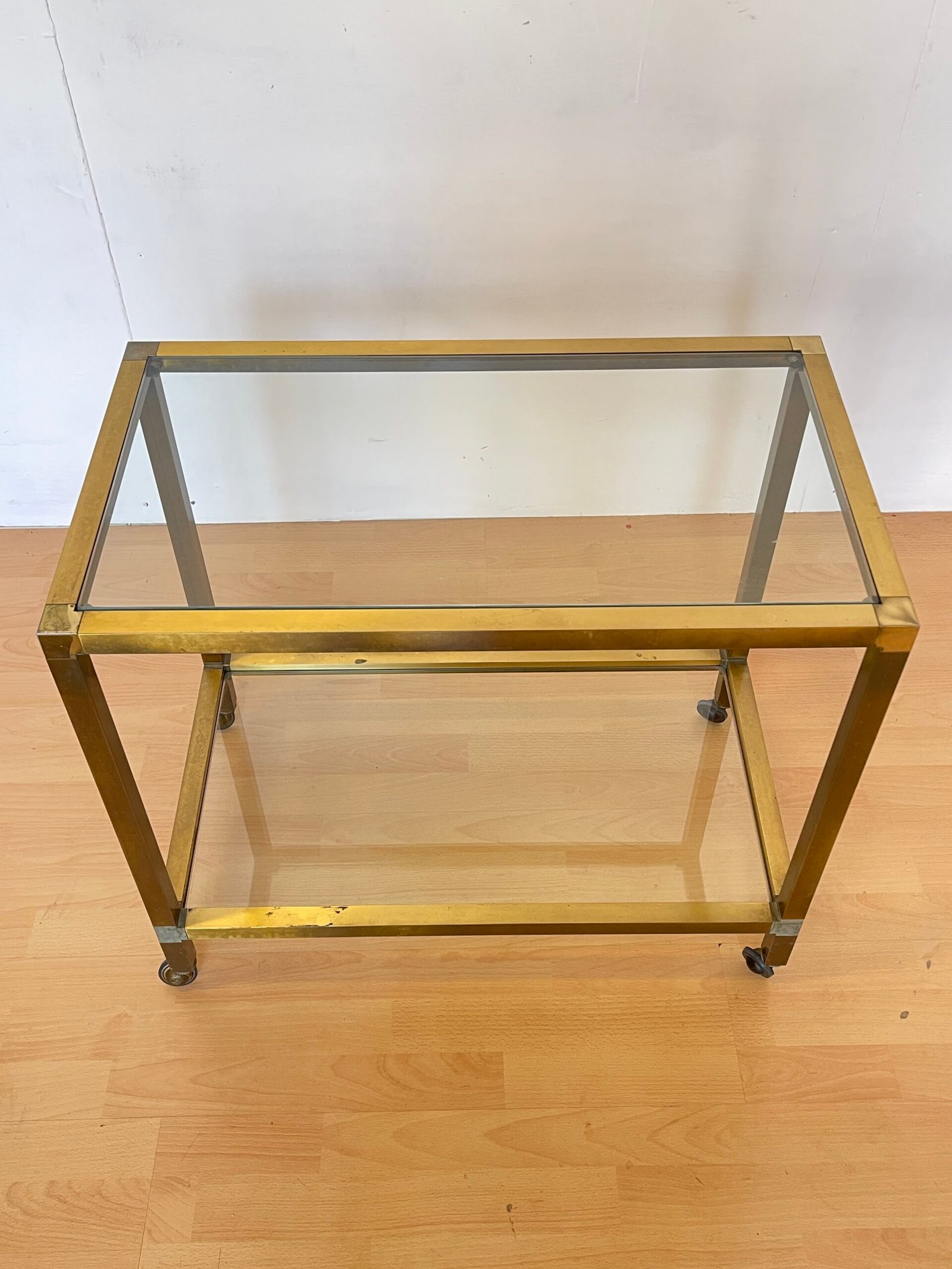 Carrello da tè vintage in ottone e vetro – Design anni '70 - Image 6