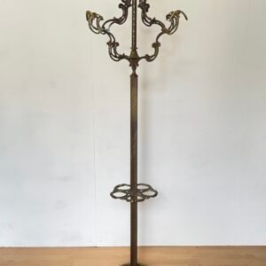 Appendiabiti Antico in Ottone con Portaombrelli – Stile Barocco