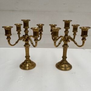 “Fiamme d’Oro” – Coppia di Candelabri d’Epoca