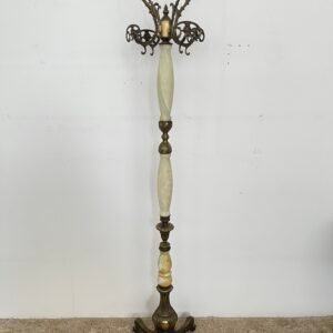 Appendiabiti da Terra in Onice e Bronzo – Stile Liberty Elegante