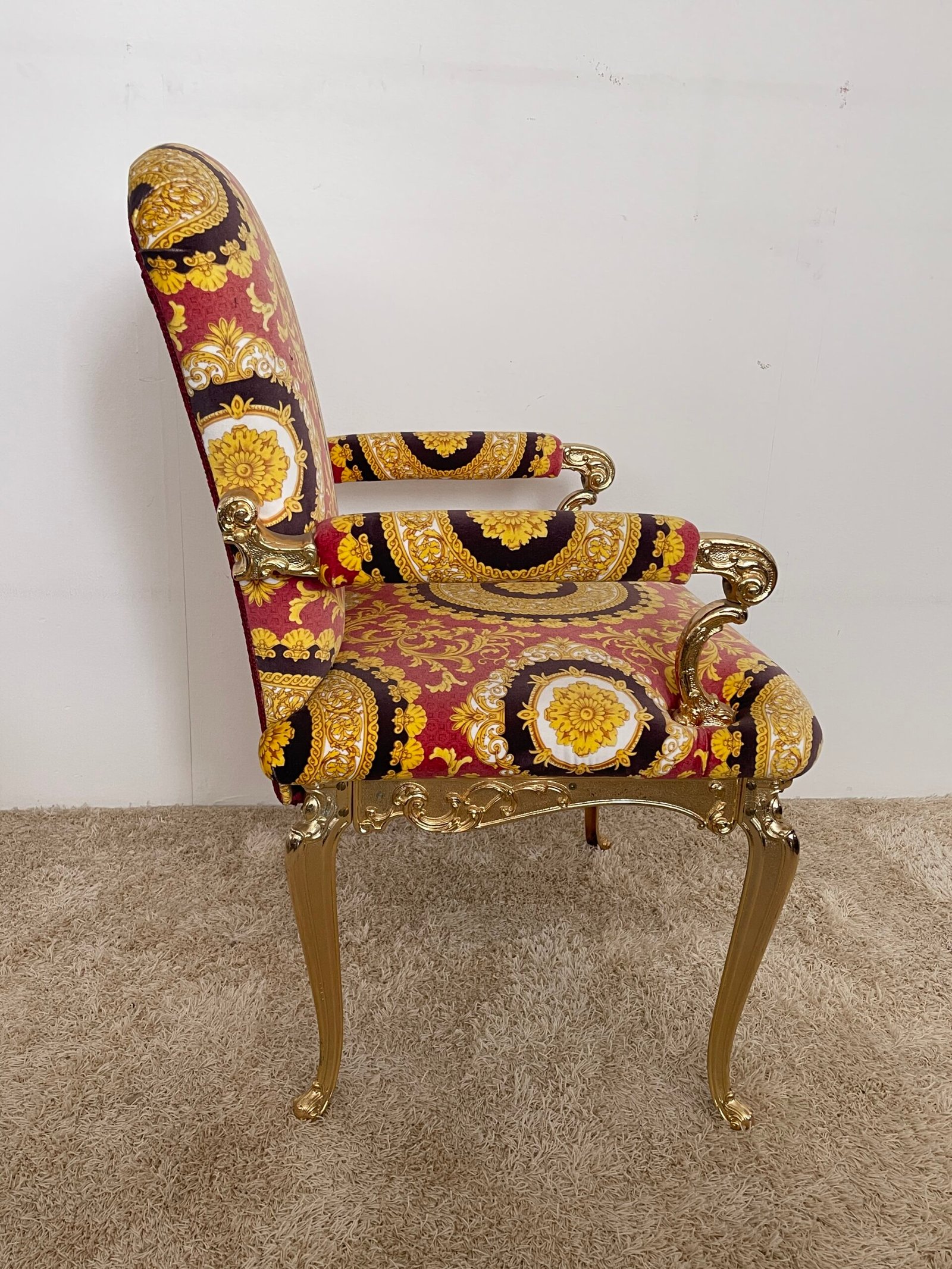 Sedia Barocca "Regina d’Oro" in Bronzo - Image 4