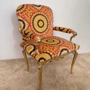 Sedia Barocca "Regina d’Oro" in Bronzo