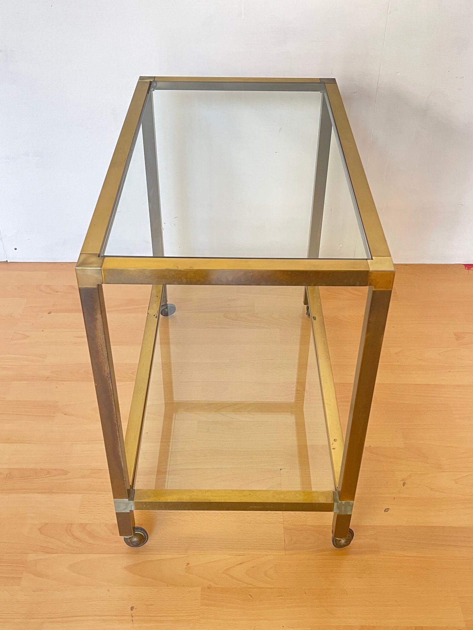 Carrello da tè vintage in ottone e vetro – Design anni '70 - Image 7