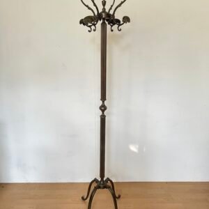 Appendiabiti italiano in Bronzo Forgiato con Dettagli Eleganti, anni '70